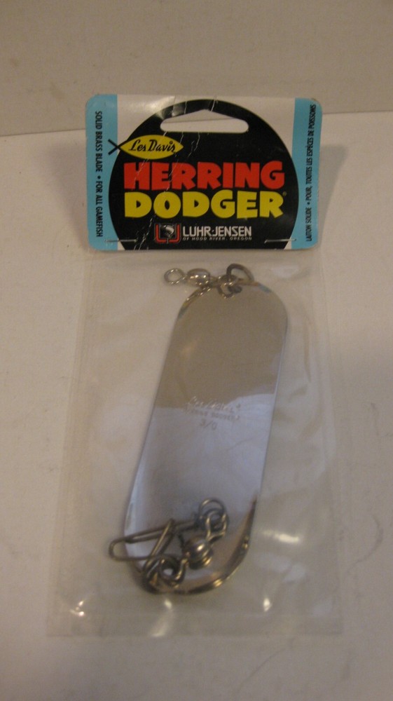 Luhr Jensen Les Davis Chrome Herring Dodger Flasher 3\0 NIP
