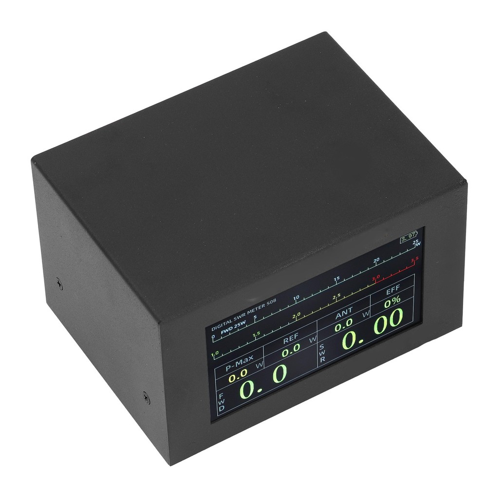 1.8‑54MHz 200W Digital Power SWR Meter With UHF Interface IPS Touch Screen