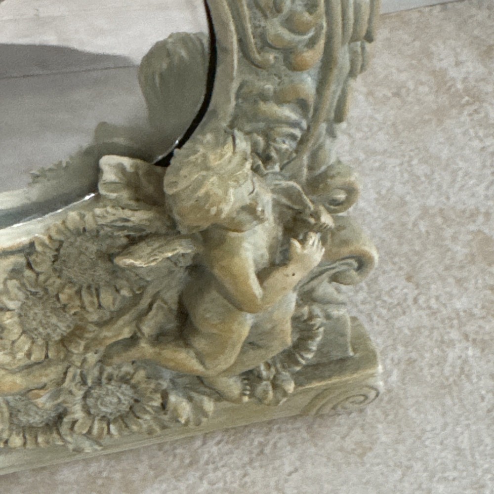 Vintage Cherub’s Decorative Table Mirror Collectible