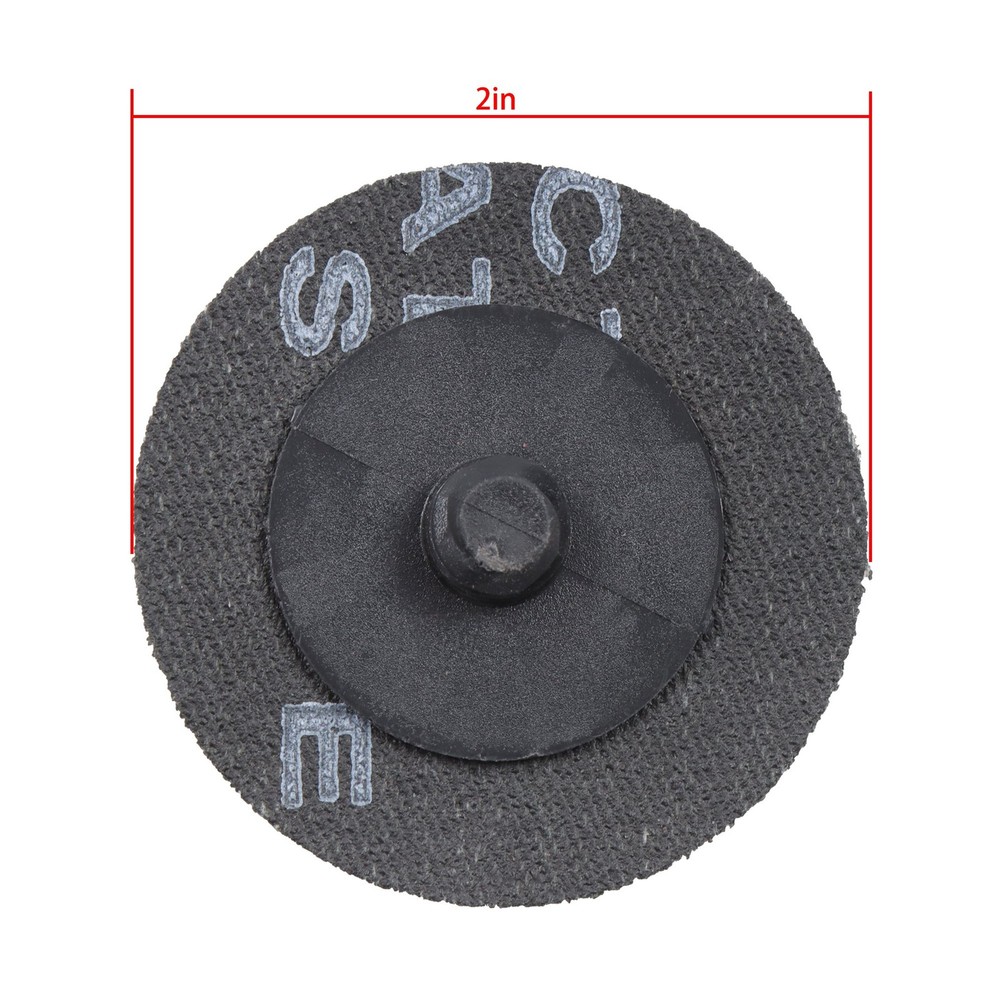 150 Pcs 2" 60 Grit Roll Lock Die Grinder Sanding Discs Medium Torque Sand Discs