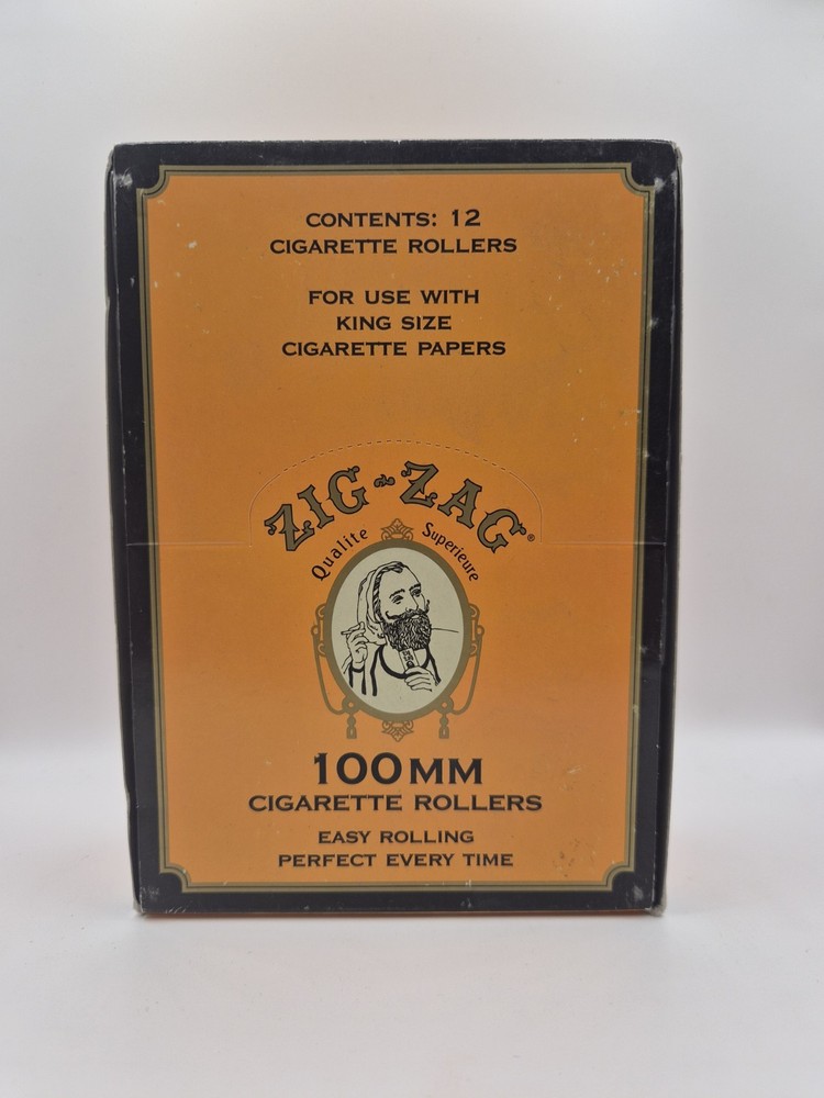 Zig Zag 100mm Roller Machine For King Size Rolling Papers 12ct Display New