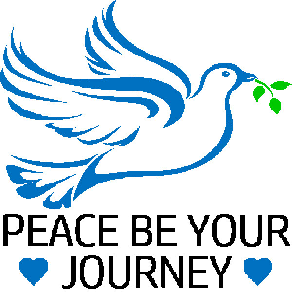 30 Custom Blue Peace Journey Art Personalized Address Labels