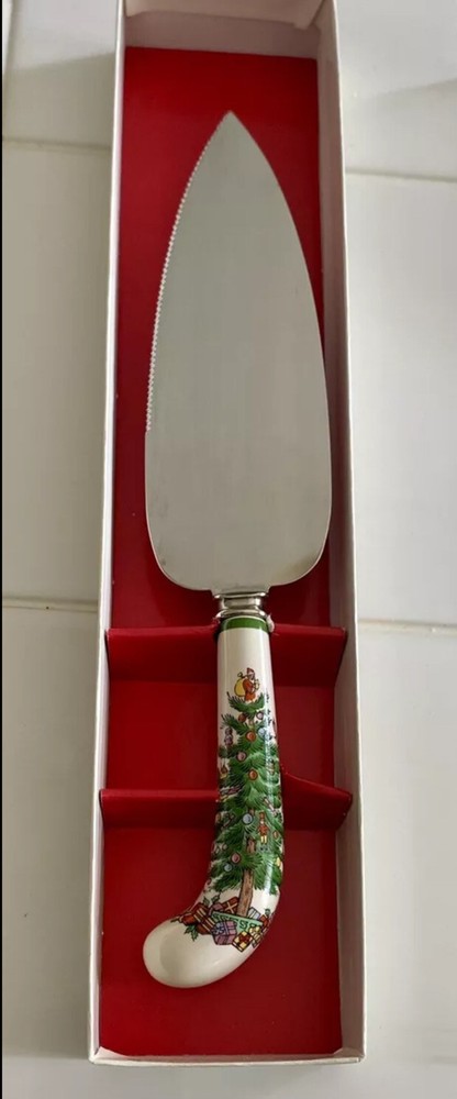 Spode Christmas Tree Stainless Steel Pastry Server Discontinued Piece