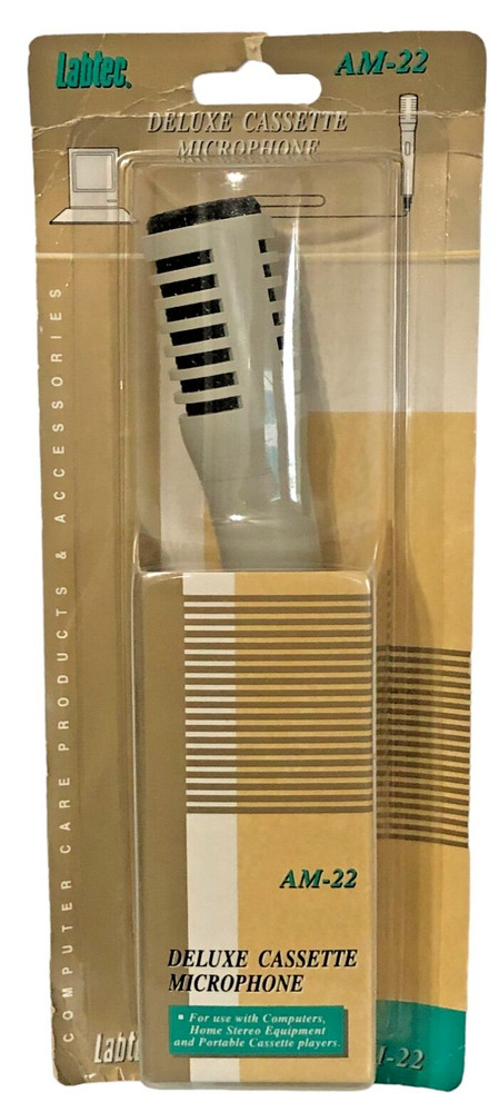Microphone Labtec Deluxe AM-22 Cable Consumer Microphone 600 OHM 3.5 & 6.3 mm