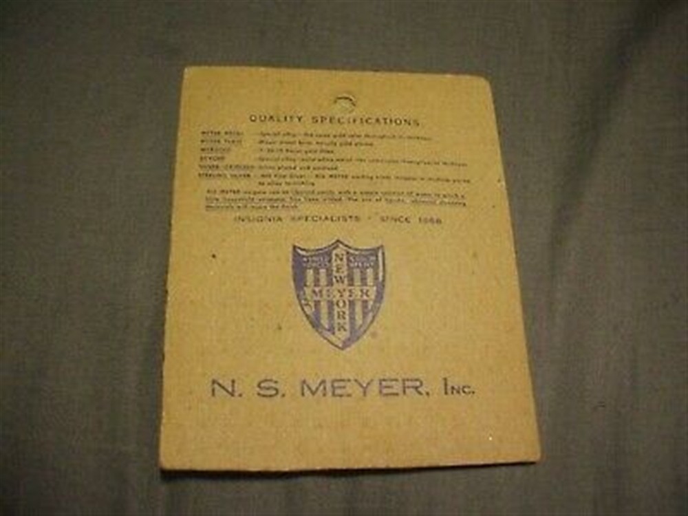 UNKNOWN 1966 N. S. MEYER - Still Sealed - Viet Nam Era