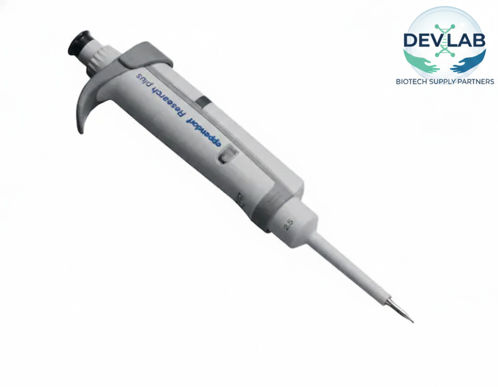 [NEW-Open]Eppendorf Research plus Single Channel Pipette, 0.1-2.5 uL Dark Grey