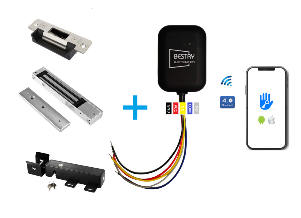 TTlock Smart Phone App Bluetooth Door Controller for Commercial Properties
