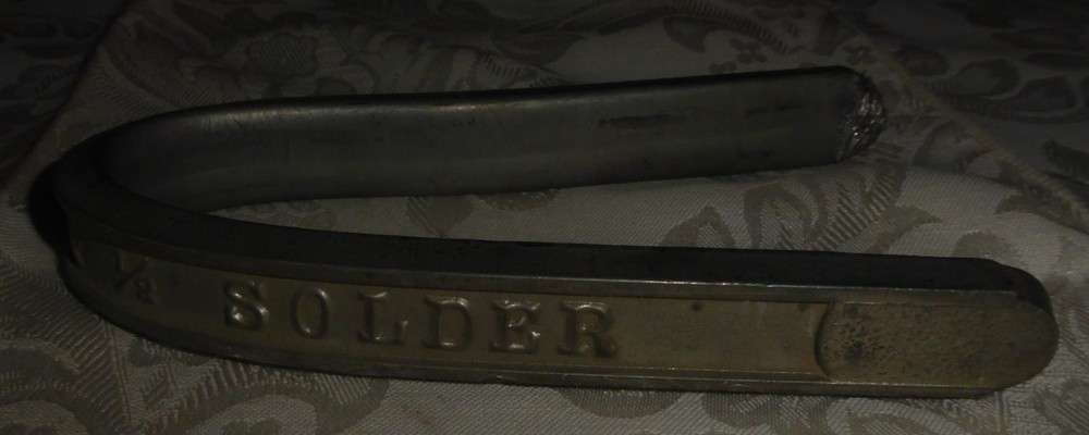 Vintage Warranted ½ & ½ Solder Bar