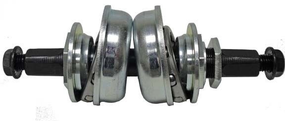 Bicycle Conversion Kit Crank Set Chrome Bottom Bracket Kit Cruiser BB SET, 128mm