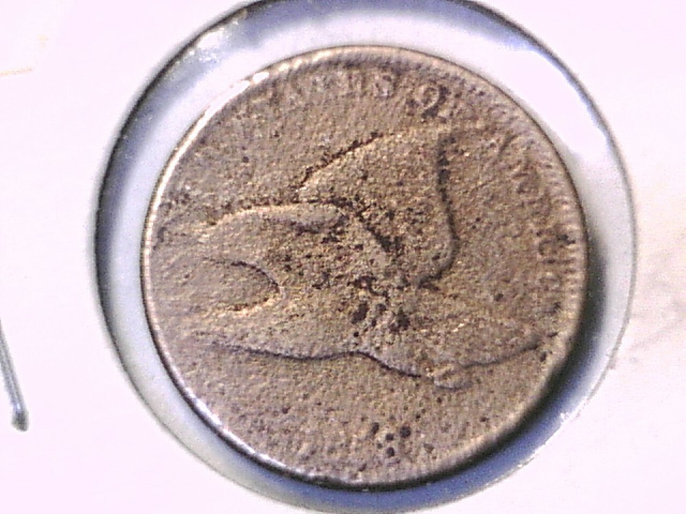 1858 Flying Eagle Cent Genuine Raw Ungraded 01214