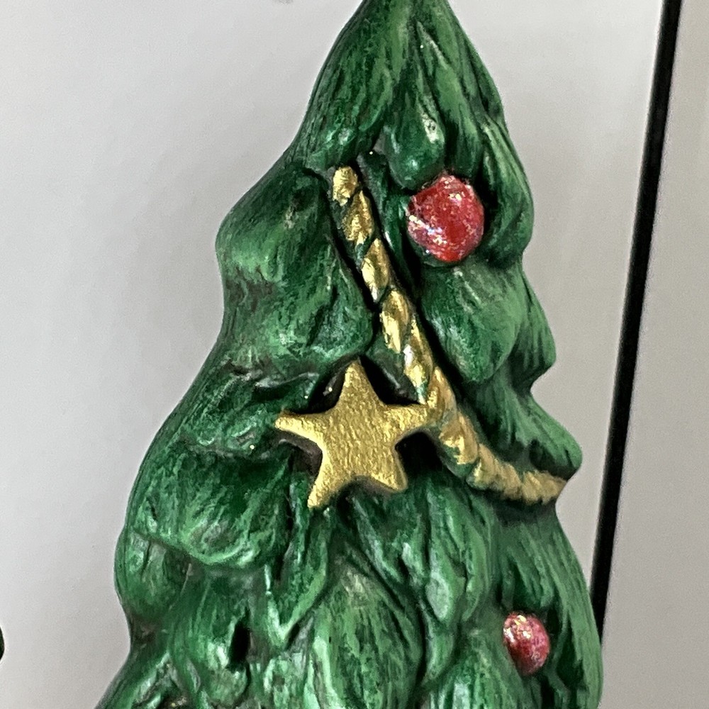 Old World Santa St. Nick Studio Ceramic Hand Painted Shelf Sitter 14” Tree