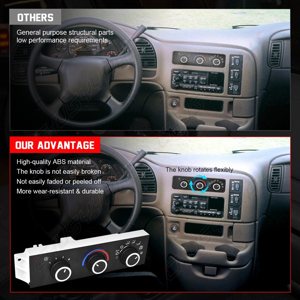 For 1996-2020 Chevrolet Express 3500 599-217 HVAC Climate Control Panel Module