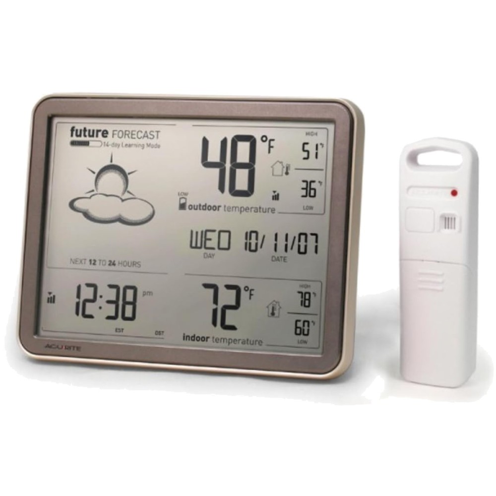 Self-Learning Forecast Wireless Weather Station with Large Display and Atomic...
