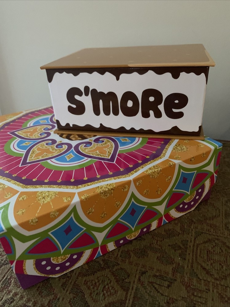 Lot 2 Decorative Cardboard Boxes Smore Cookie Sweets