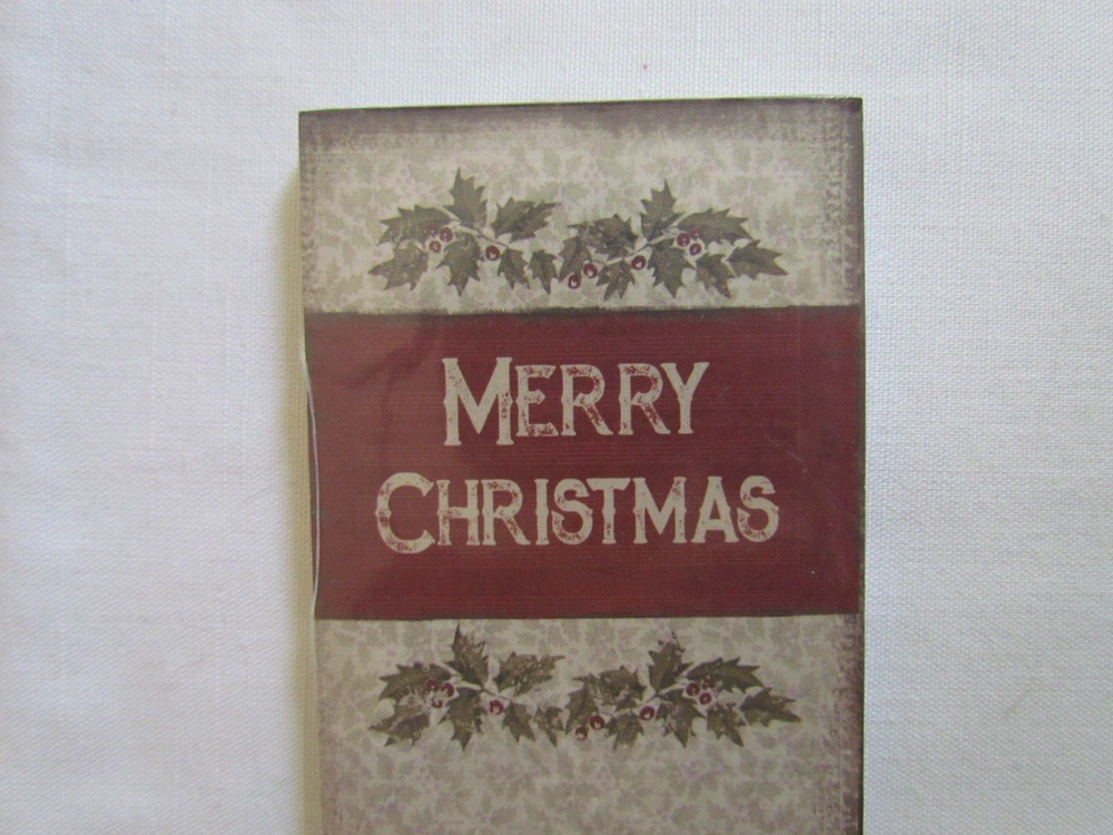 Primitive Theme list pad Primitives by Kathy 4pc Christmas Mitten Tree NEW LOT E