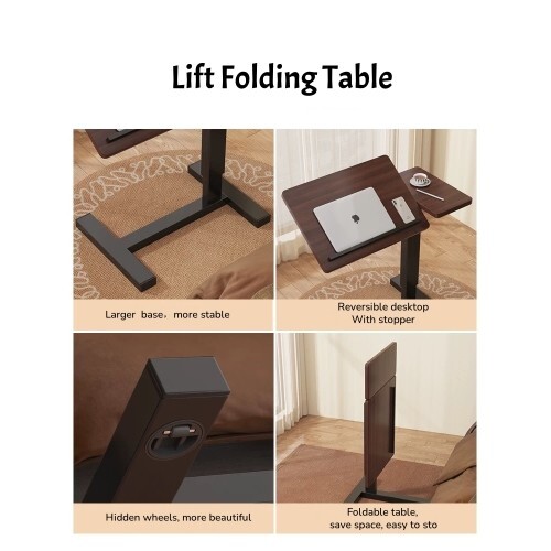 Portable computer desk ，Side table, simple bedside table