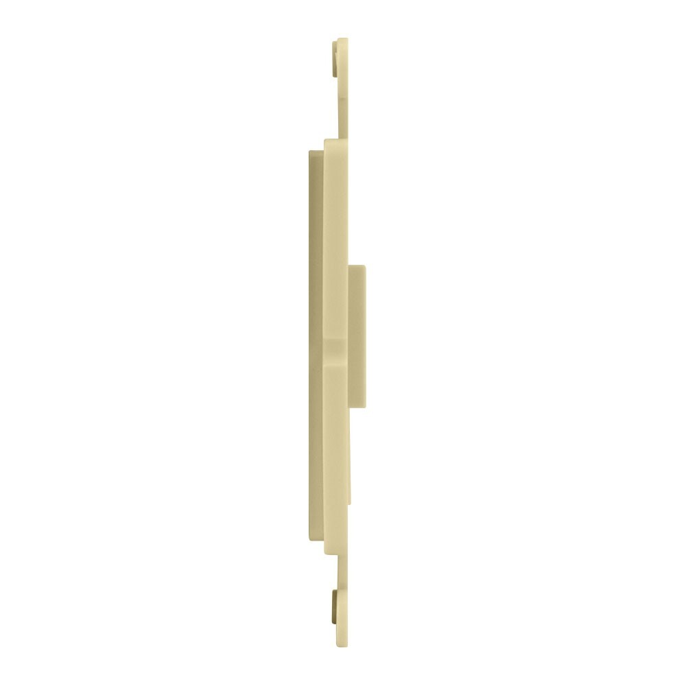 Construct Pro 1-Port Single Gang Keystone Decora Style Insert Strap (Ivory)