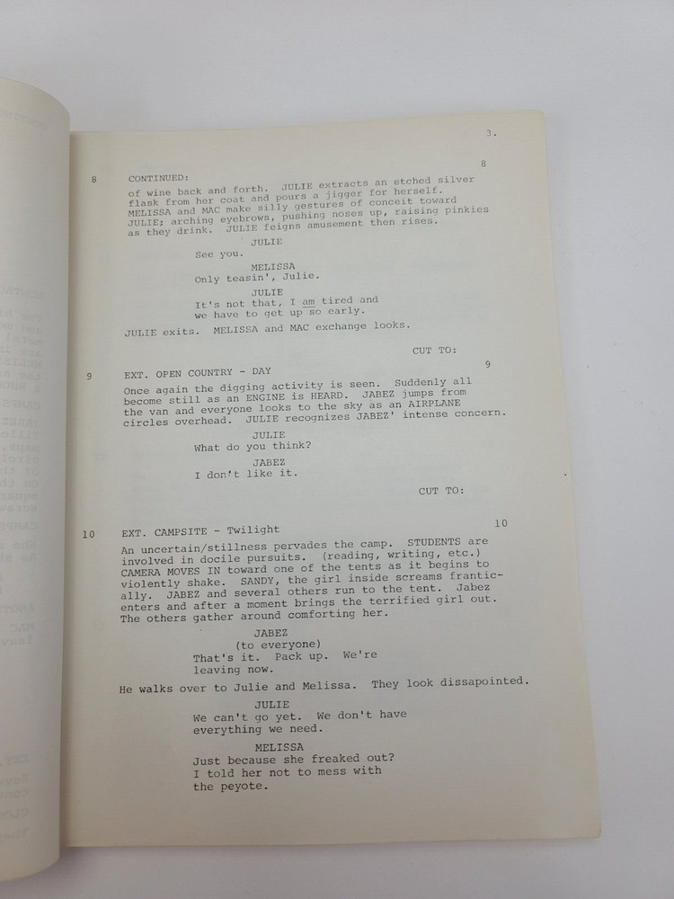 IN THE SPIDER'S WEB / Tom McGowan 1970's Unproduced Screenplay