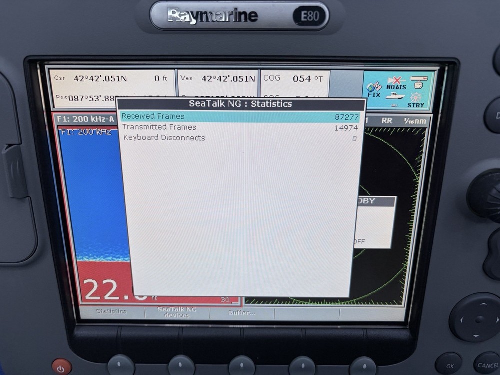 Raymarine E80 Classic GPS Chartplotter Multifunction Display ONLY; Tested