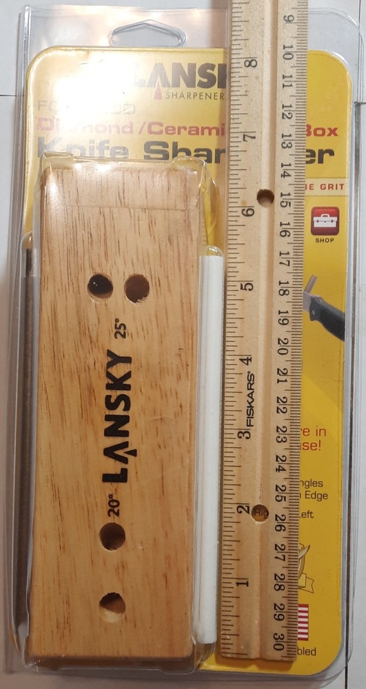 Lansky 4-Rod Diamond/Ceramic Turn Box Knife Sharpener Medium/Fine Grit TB-2D2C