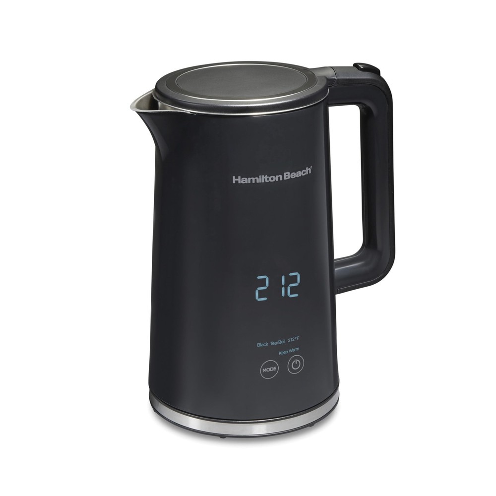 Cool-Touch Digital Electric Kettle Tea & Water Kettle 1.7L Black