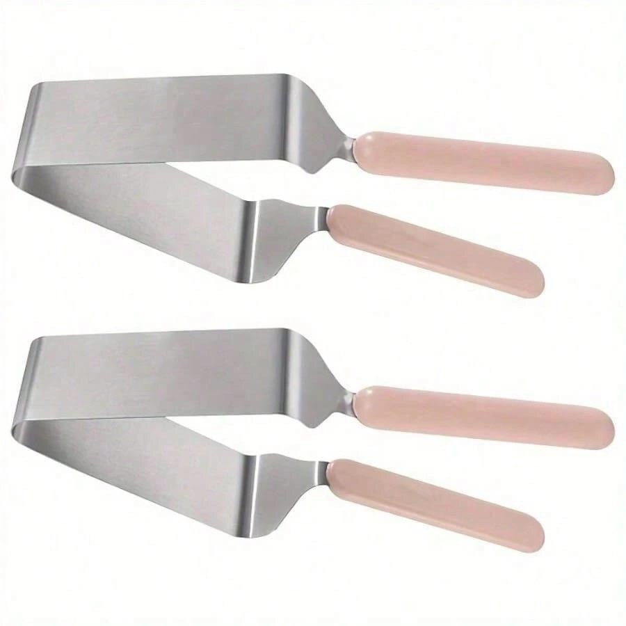 1pac Cake Cutter, Stainless Steel Cake Knife And Server With Double Handle