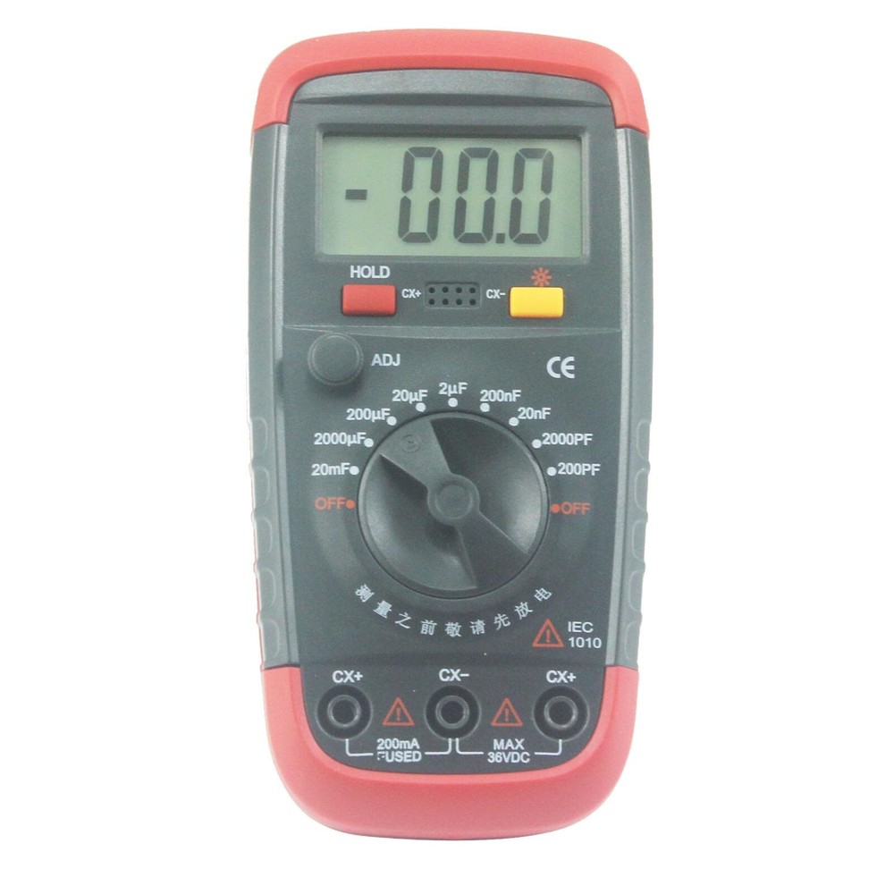 Digital Capacitance Meter 1999 Count Capacitor Tester 0.1pF - 20000uF with LC...