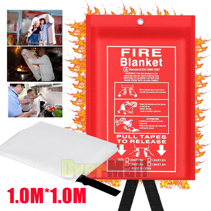 Emergency Fire Blanket for Home Kitchen - 1500℉ Smother Kitchen Fire Blanket