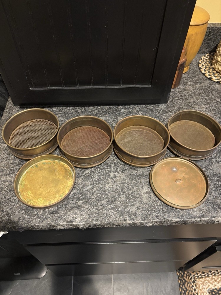 Antique 4 Part Copper Sifter