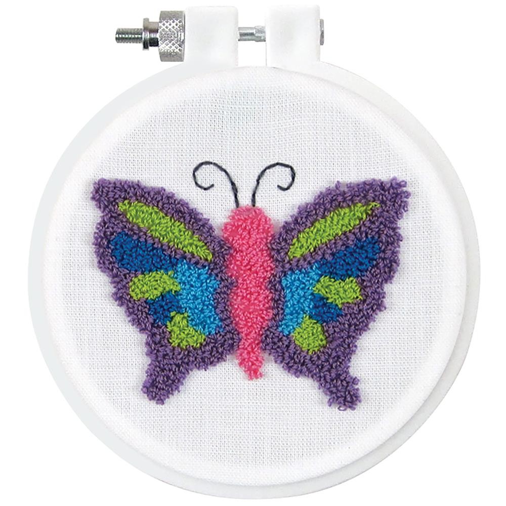 DIY Design Works Butterfly Punch Needle Craft Kit