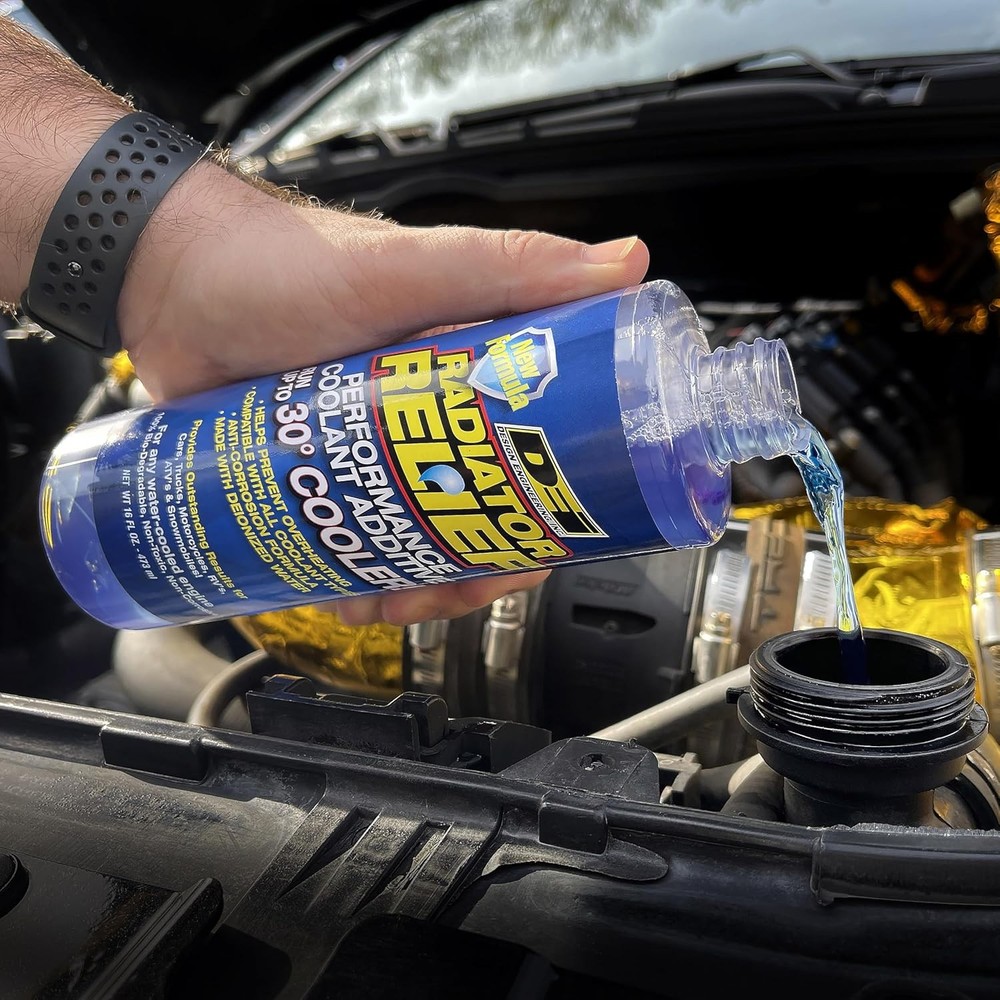 Design Engineering Radiator Relief Coolant Additive Engine for 16 oz
