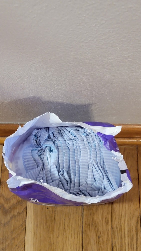 Size 7 Luvs Bluey Diapers 18 Count (Technically 17 Count)