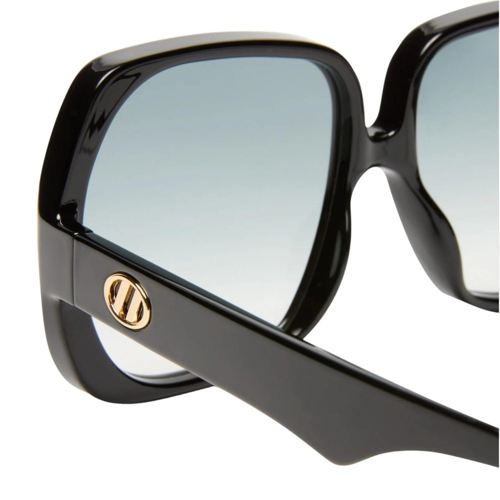 Le Specs Polydisco Sunglasses | Oversized Acetate, Square, Grey Gradient Lens