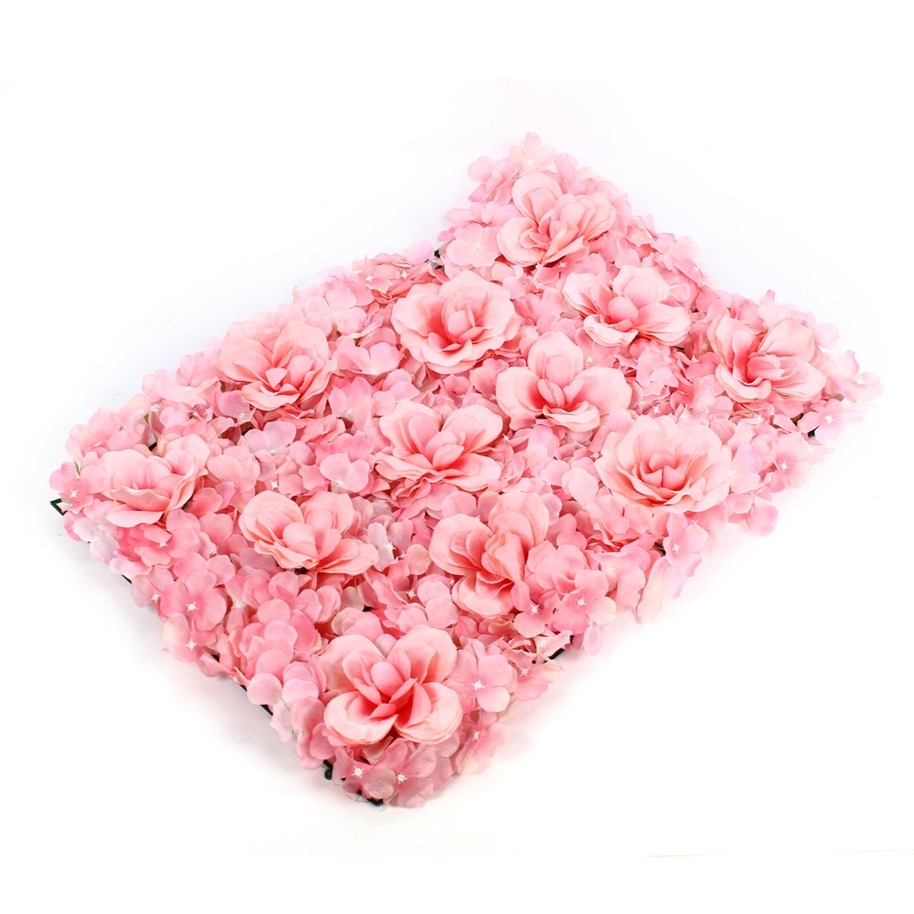 Artificial Rose Hydrangea Flower Wall Panels Wedding Backdrop 60 X40cm 12pcs