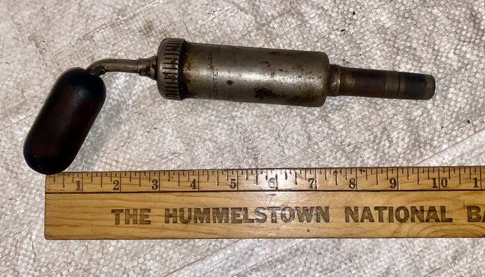 VINTAGE ALEMITE CORP LUBRICATOR MINI PUSH/PULL GREASE GUN