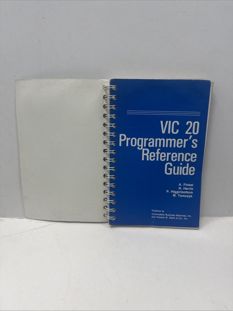VIC-20 Programmer's Reference Guide Commodore Spiral Bound Vic20 Schematic