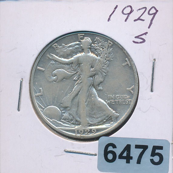 LIBERTY HALF - 1929-S 1- #6475