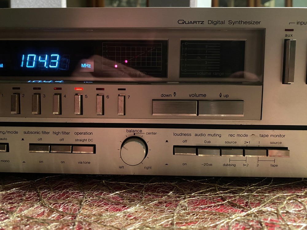 Technics SA-626 Stereo Receiver Works Vol Meter Out