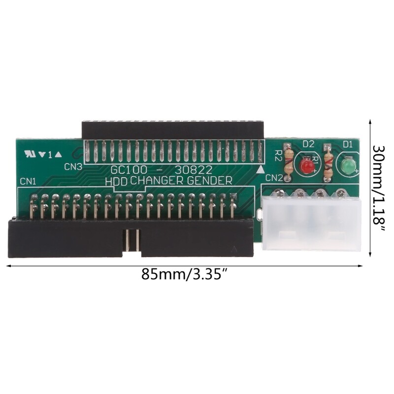 Slimline 3.5 IDE to 2.5 IDE Adapter with Illuminated Connector Board