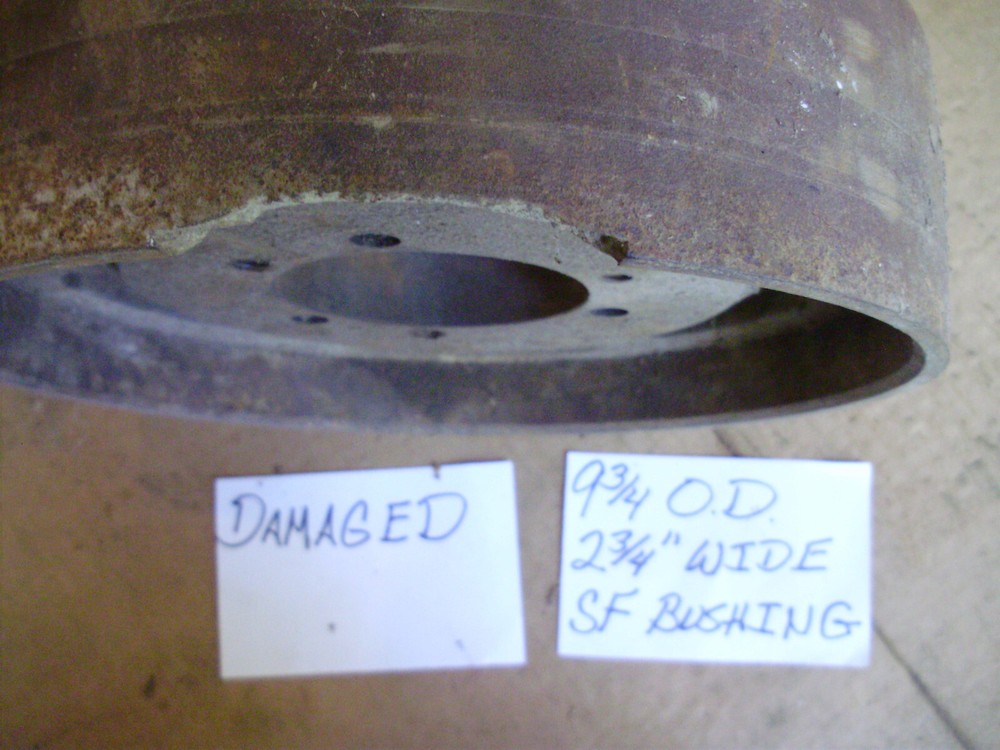 Flat Belt Pulley, Vintage, Cast Iron