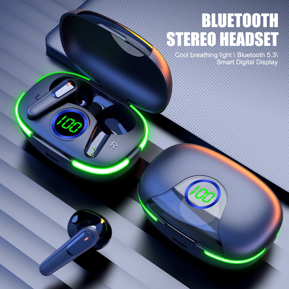TWS Wireless Bluetooth Earbuds Waterproof Bluetooth 5.4 Headset Noise Cancelling
