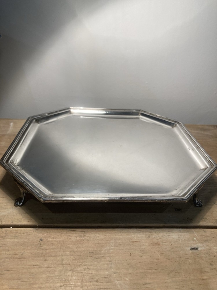 Solid Silver Salver Tray by Roberts Belk for Davidson Henderson Sorley 1930