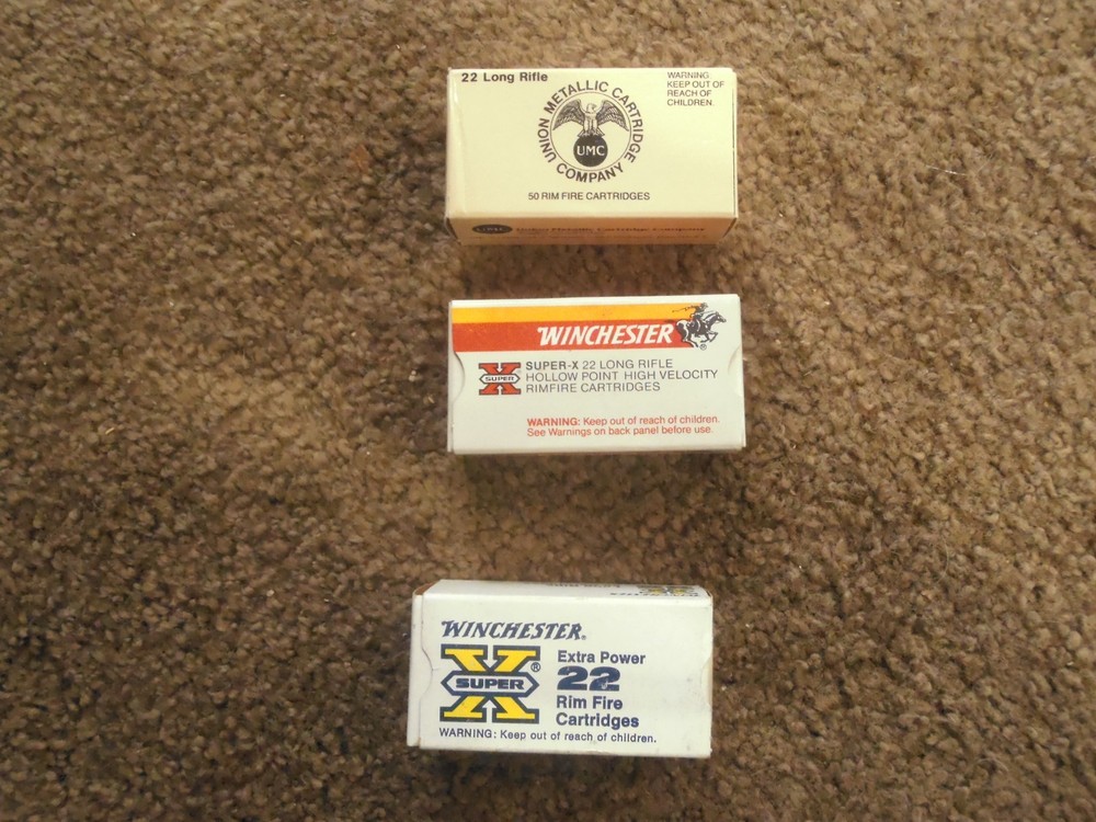 3 EMPTY 22  BOXS MINT-Vintage .22 -WINCHESTER-UMC BOXES EMPTY-