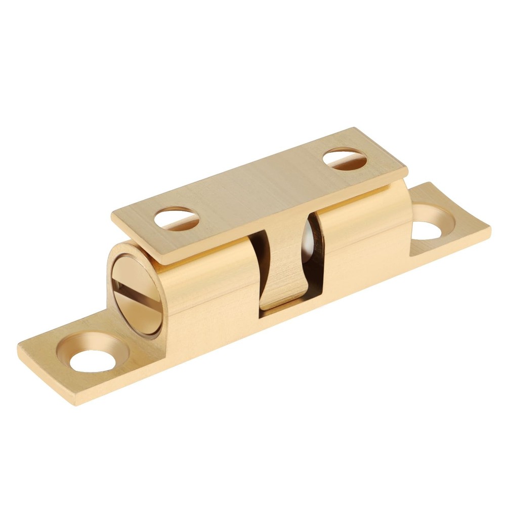 12PCS 48mm Gold Double Ball Tension Roller Catch, Solid Brass, Adjustable