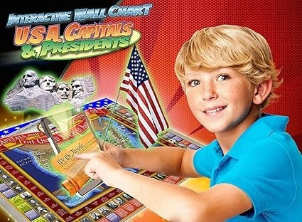 USA CAPITALS & PRESIDENTS INTERACTIVE MAP WC07