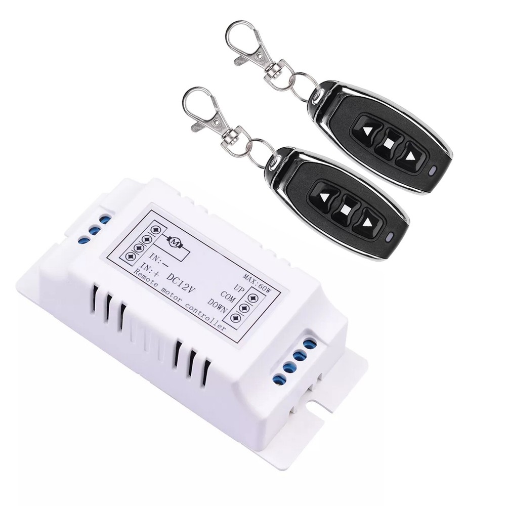 Motor Wireless Remote Switch Universal 2 Channel RF433MHz Remote Control 12V