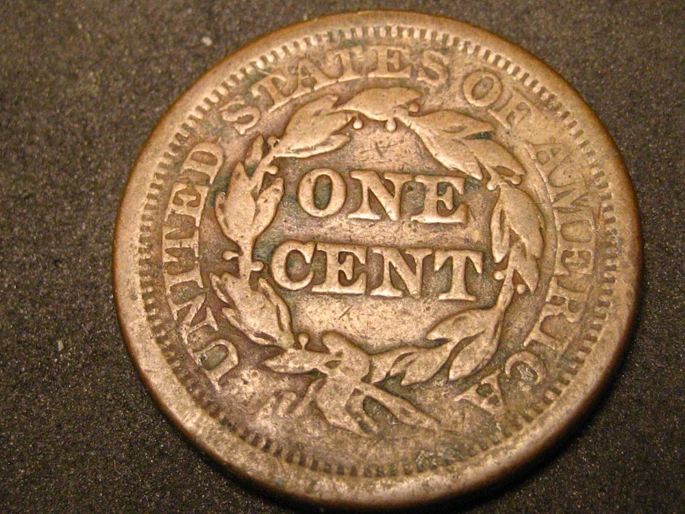 1851 Braided Hair Large Cent