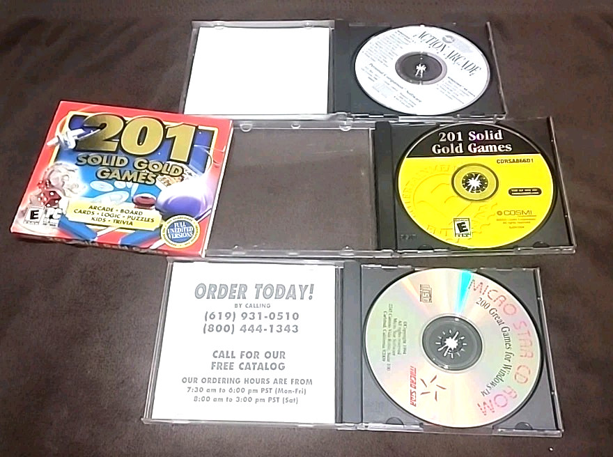 Mixed PC Games Lot Arcade Board Card