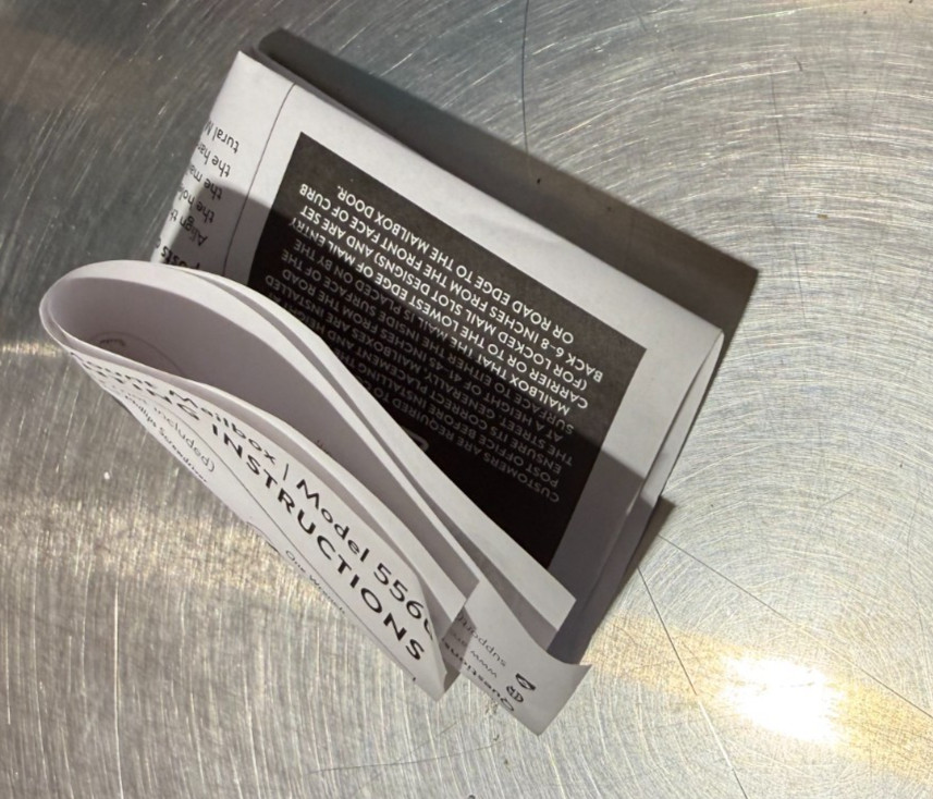 MAILBOX 5560B-R-10 Architectural Mailboxes Sequoia Post Mount Mailbox, Large, BL