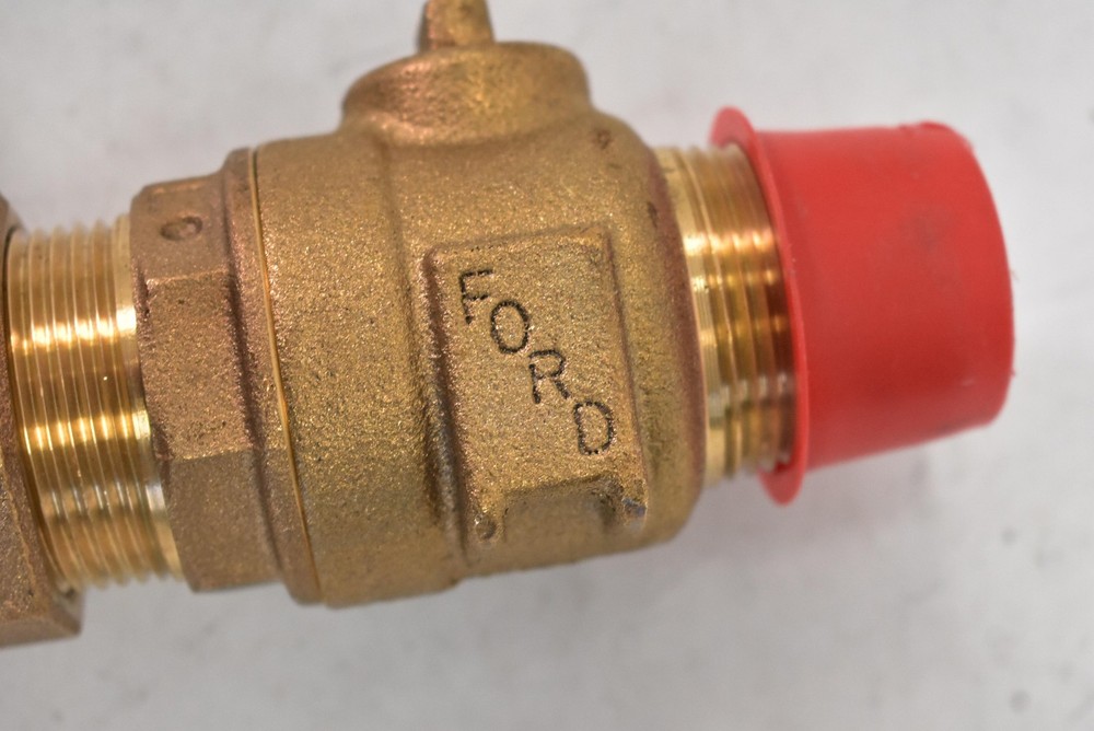 Ford Brass Inline Check Valve Compression Union Threaded 1" NL CTS Fitting
